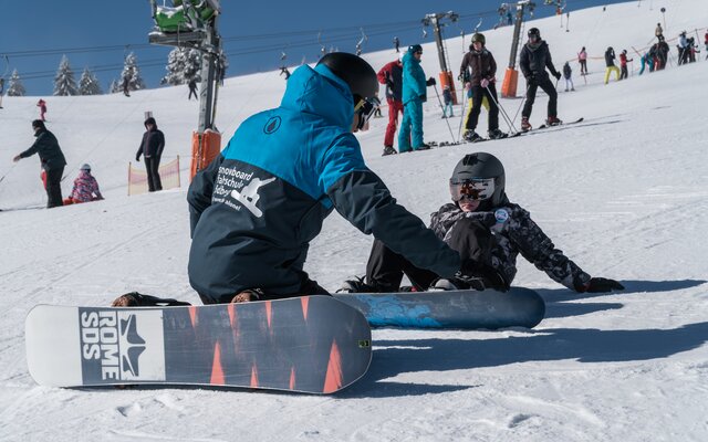 Snowboard fahren lernen am Feldberg